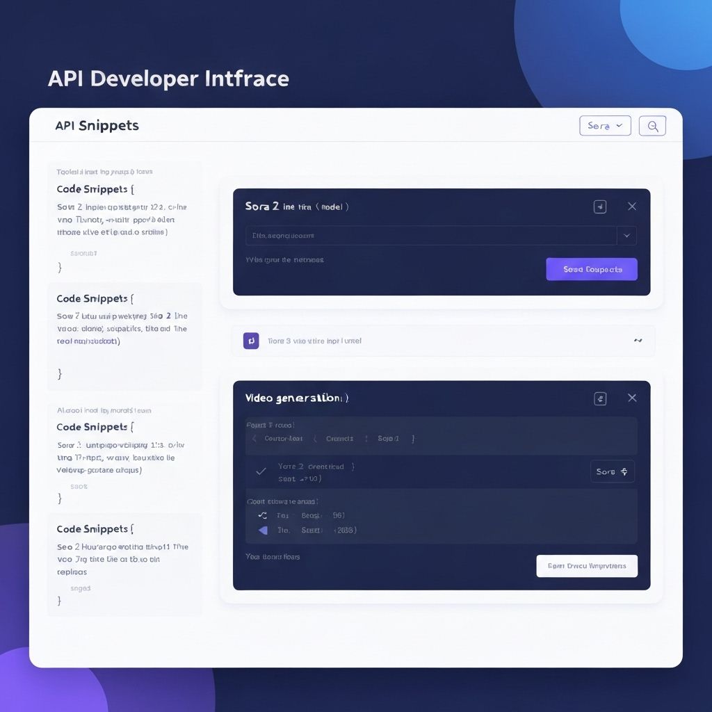 Sora 2 API Developer Interface
