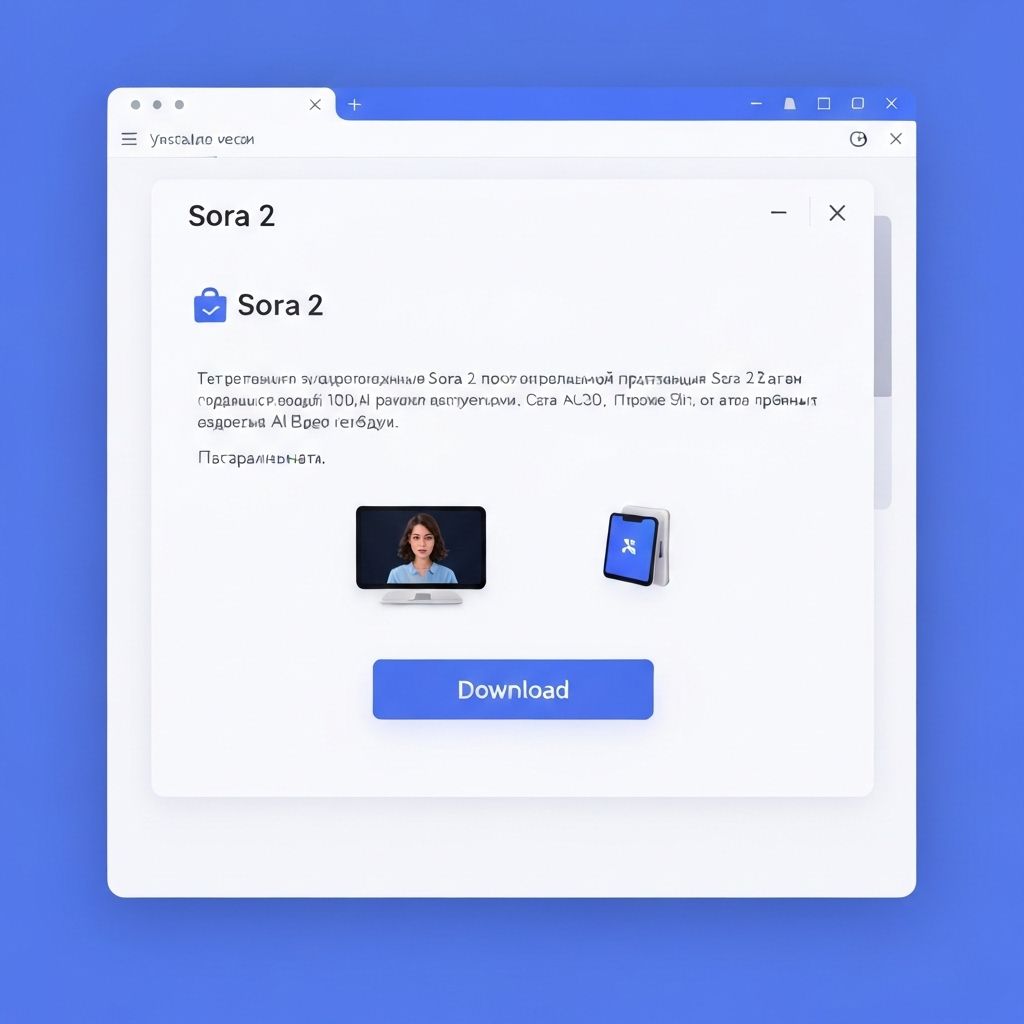 Sora 2 Скачать - Интерфейс загрузки