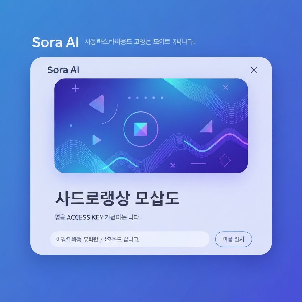 Sora 초대 코드 가이드