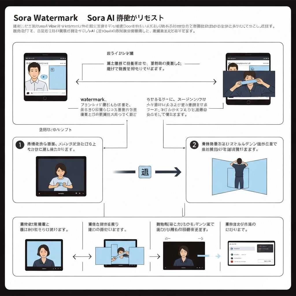 sora2 ウォーター マーク 削除の説明