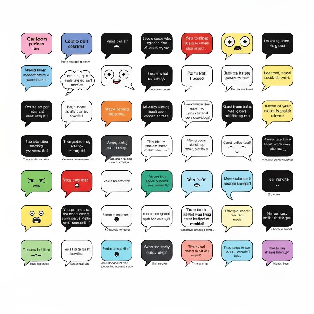 Various Speech Bubble Meme Examples