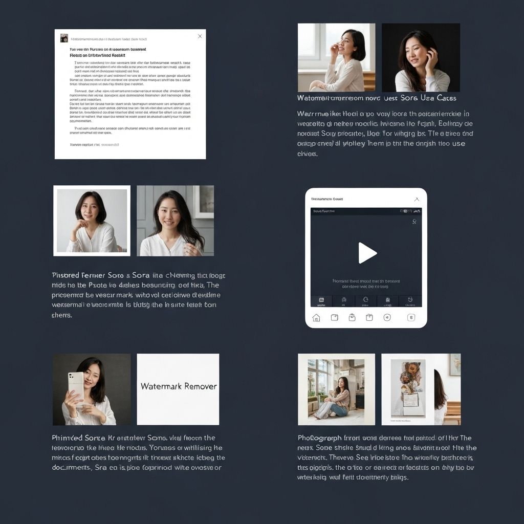 Watermark remover sora use cases and applications